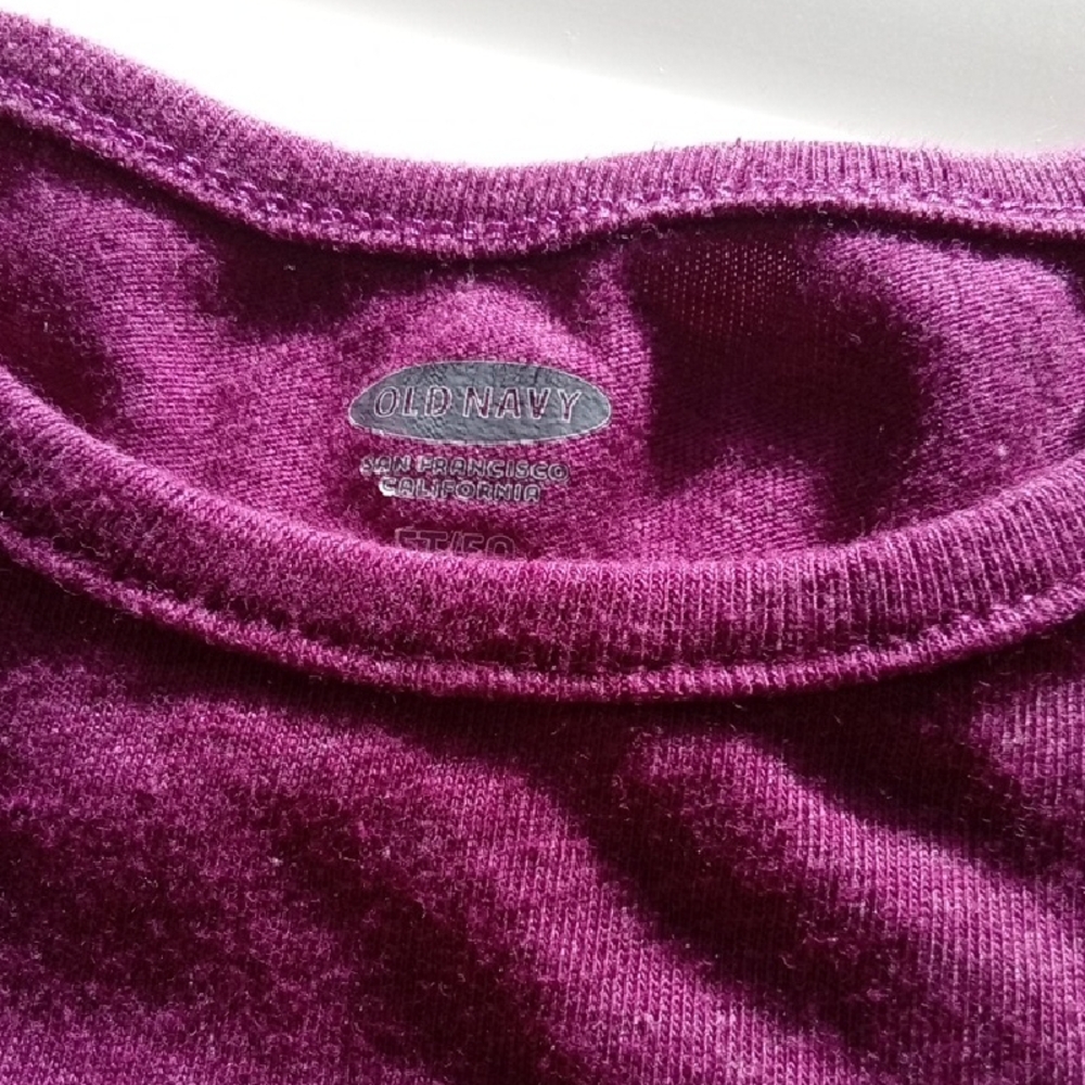 Girls 2 Item Bundle Long-Sleeve Layered Tunic Top in Pink and Purple - Picture 8 of 9